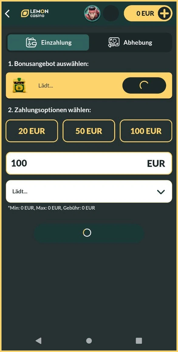 Einzahlungsmethoden im Lemon Casino